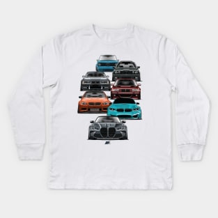 bmw m3 m4 evolution type1 Kids Long Sleeve T-Shirt